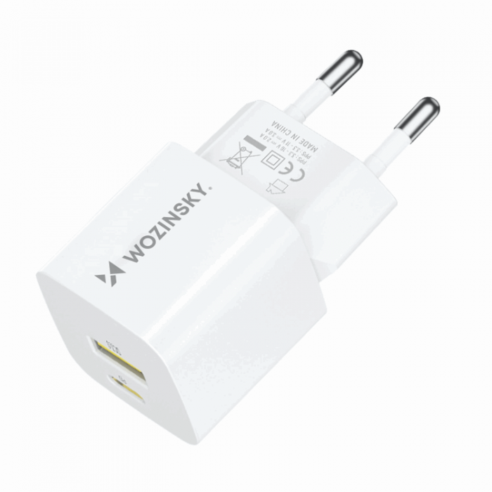 Wozinsky - Wozinsky Vggladdare GaN USB-A/USB-C 33W - Vit