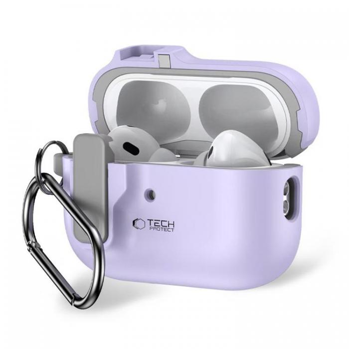 Tech-Protect - Tech-Protect Apple Airpods Pro 1/2 Skal Slim Hook - Lavender