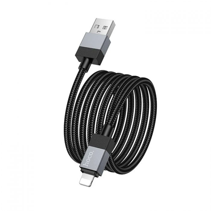 Hoco - Hoco USB-A Till Lightning Kabel 1m - Svart