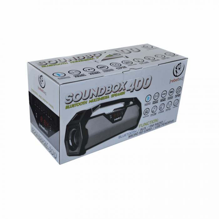 Rebeltec - Rebeltec Trdls Hgtalare Bluetooth Soundbox 400 - Gr