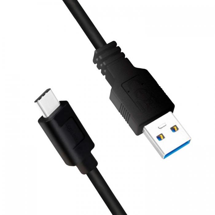 LogiLink - Logilink USB-C till USB-A kabel 0.15m 15W - Svart