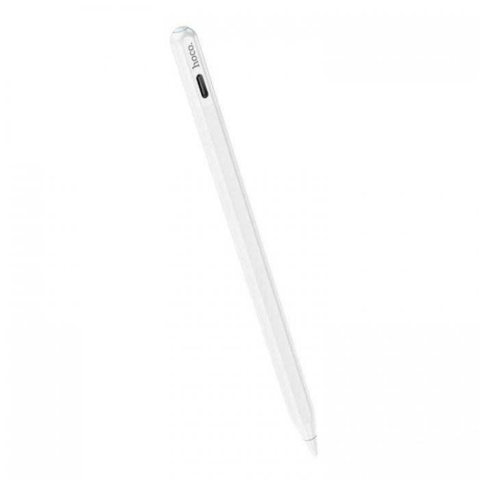 Hoco - Hoco Aktiv Kapacitiv Stylus Penna med Anti-lost Funktion 130 mAh - Vit