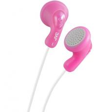 JVC - JVC Hörlurar F14 Gumy In-Ear Mic - Rosa