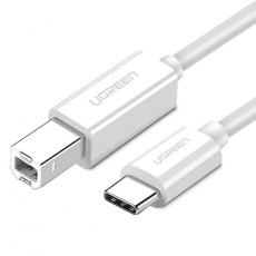 Ugreen - Ugreen USB-C till USB-B Printer Kabel 1m - Vit