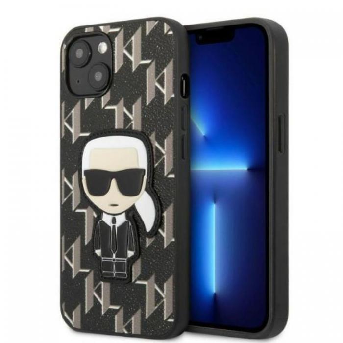 KARL LAGERFELD - Karl Lagerfeld iPhone 13 mini Skal Monogram Ikonik Patch - Svart