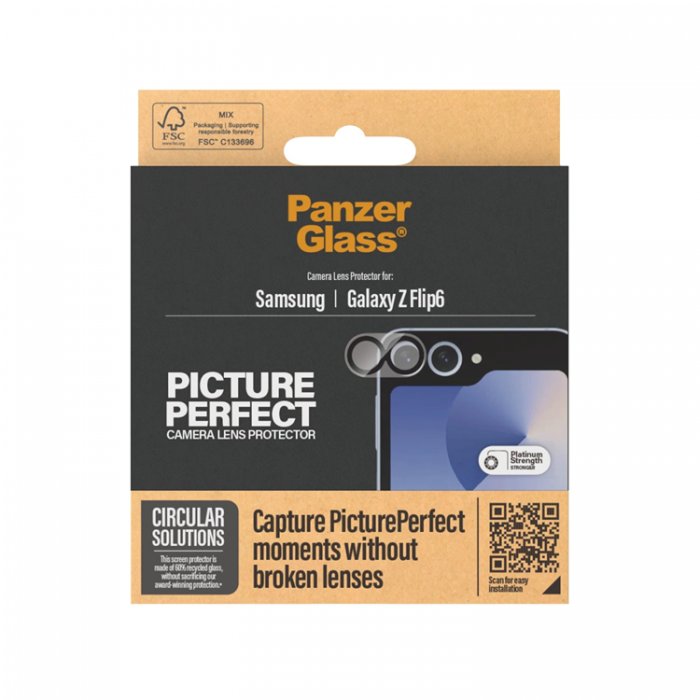 Panzer - Panzer Galaxy Z Flip 6 Kameralinsskydd Hrdat Glas Picture Perfect