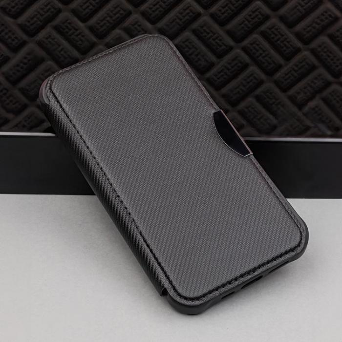 A-One Brand - Xiaomi Redmi 13C 4G Plnboksfodral Smart Carbon - Svart