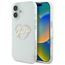 Guess - Guess iPhone 16 Mobilskal IML Heart - Transparent