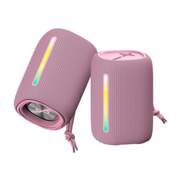 Forever - Forever Trdls Hgtalare Bluetooth 10W BS-10 LED - Rosa