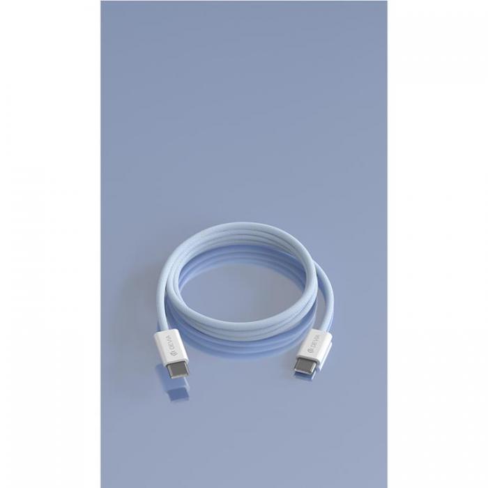 Devia - Devia USB-C Till USB-C 60W Kabel 3A 1m Smart EC325 PD - Bl