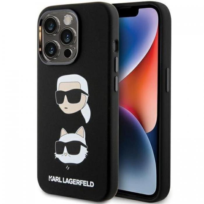 KARL LAGERFELD - KARL LAGERFELD iPhone 15 Pro Max Mobilskal Karl&Choupette Head