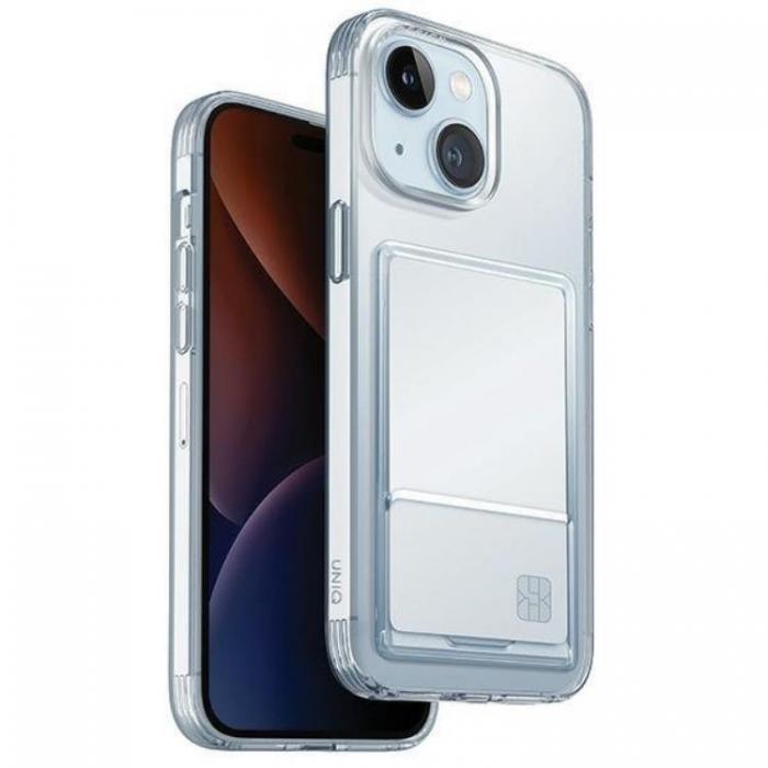 UNIQ - UNIQ iPhone 15 Mobilskal Korthllare Air Fender ID - Clear