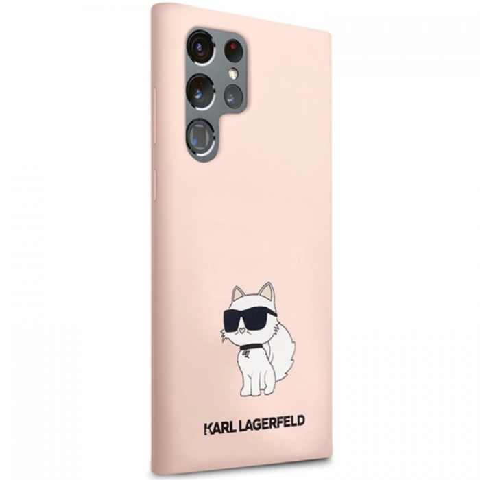 KARL LAGERFELD - Karl Lagerfeld Galaxy S24 Ultra Mobilskal Silikon Choupette - Rosa