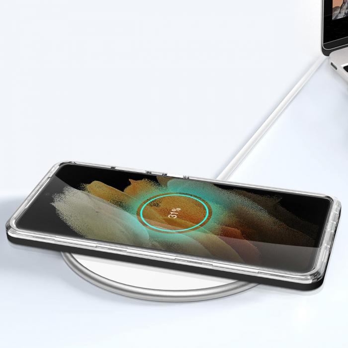 A-One Brand - Galaxy S23 Ultra Skal Clear 3in1 - Svart