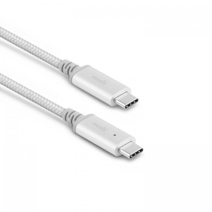 Moshi - Moshi USB-C Laddningskabel Med Smart LED 2m - Silver