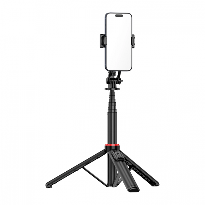 A-One Brand - Selfiestick Teleskopstativ 1.3m Auminiumlegering Med Mobilhllare