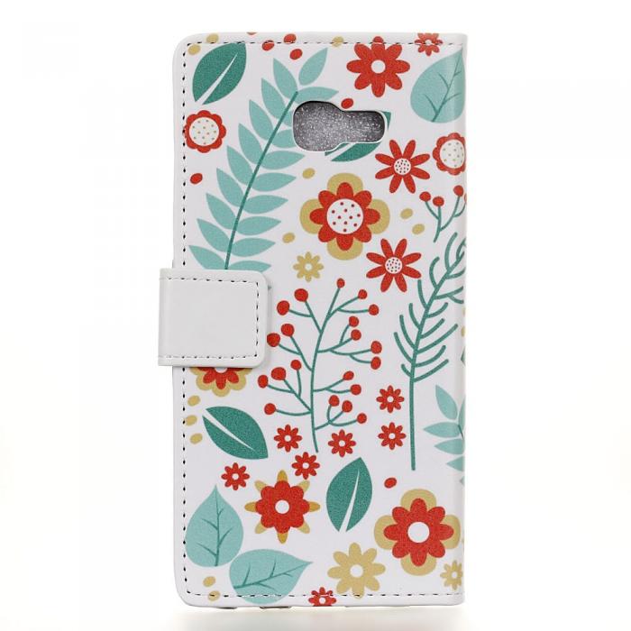 UTGATT5 - Plnboksfodral Samsung Galaxy Xcover 4 - Blommor och Blad