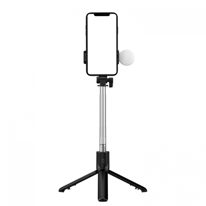 A-One Brand - Selfie Stick WR1YXS Telescopic Tripod 0.71m med Rund Lampa