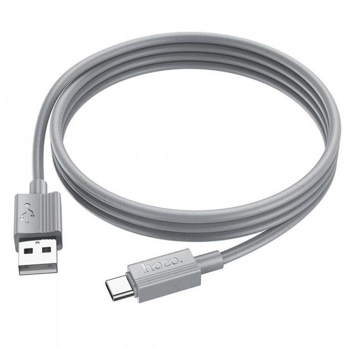 Hoco - HOCO USB-A Till USB-C 1m Kabel 3A X107 -Gr