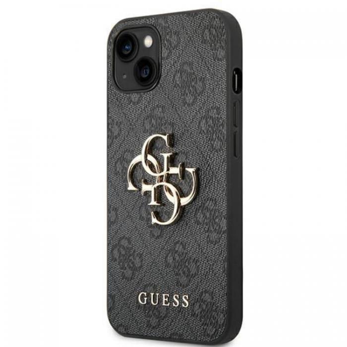 Guess - GUESS iPhone 14 Skal 4G Big Metal Logo - Gr