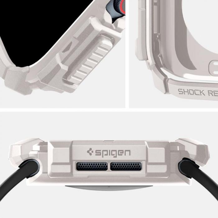 Spigen - Spigen Apple Watch 10 (46mm) Skal Rugged Armor - Dune Beige