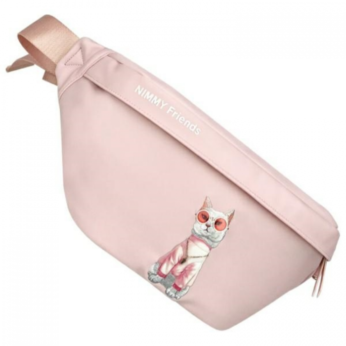 NIMMY - Nimmy Axelvska Crossbody Glasses Cool Cat - Pink