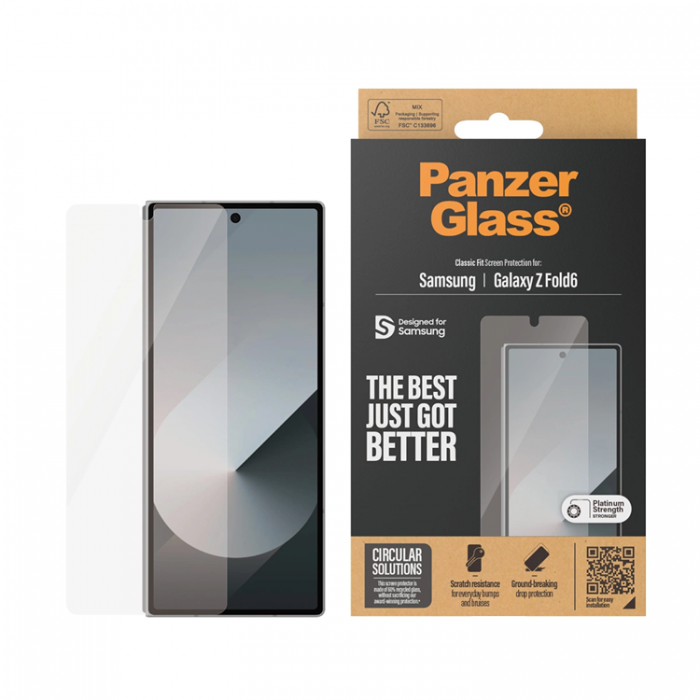 Panzer - PanzerGlass Galaxy Z Fold 6 Hrdat Glas Skrmskydd Classic Fit