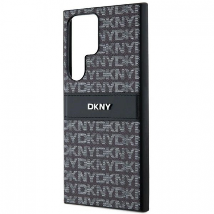 DKNY - DKNY Galaxy S24 Ultra Mobilskal Lder Mono Stripe & Metal Logo