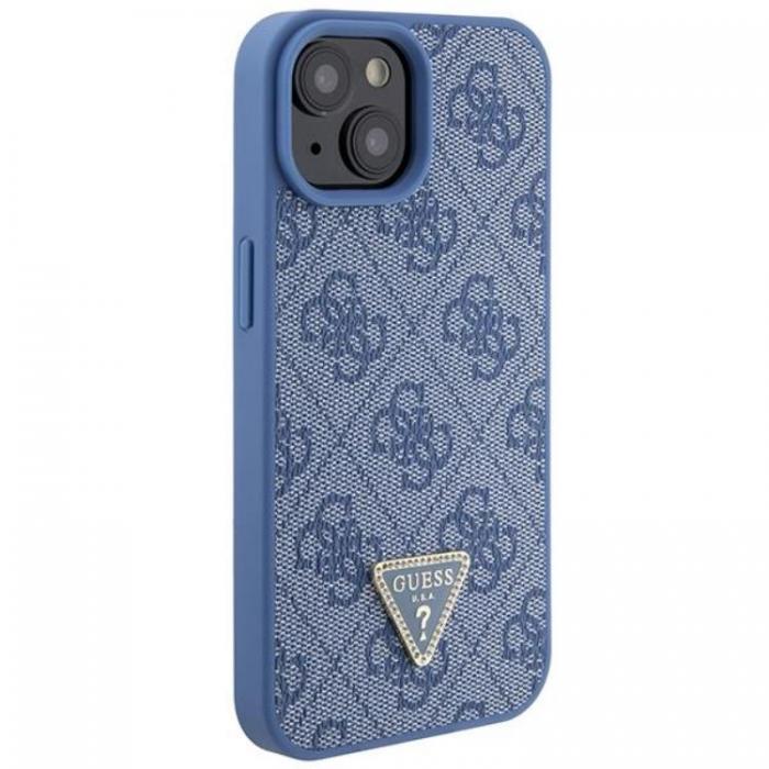 Guess - Guess iPhone 15 Mobilskal Triangle Strass - Bl