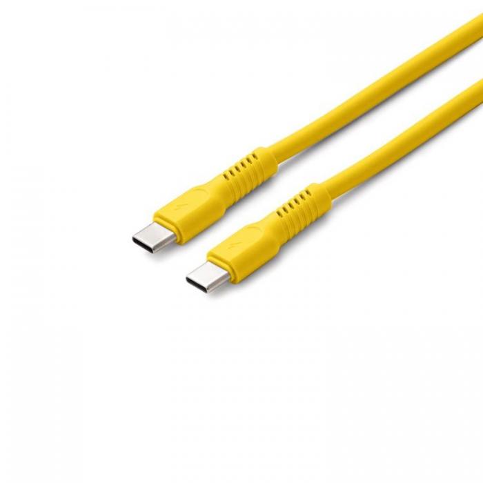 Colorum - Colorum USB-C till USB-C Kabel 1.8m 3A - Gul