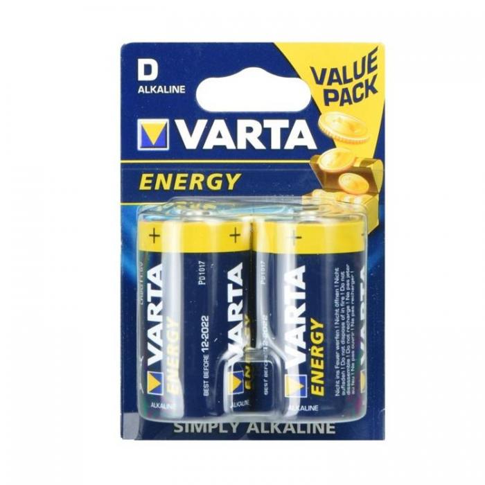 VARTA - Varta 2-st Alkaliskt Batteri R20 (Type D) Energy