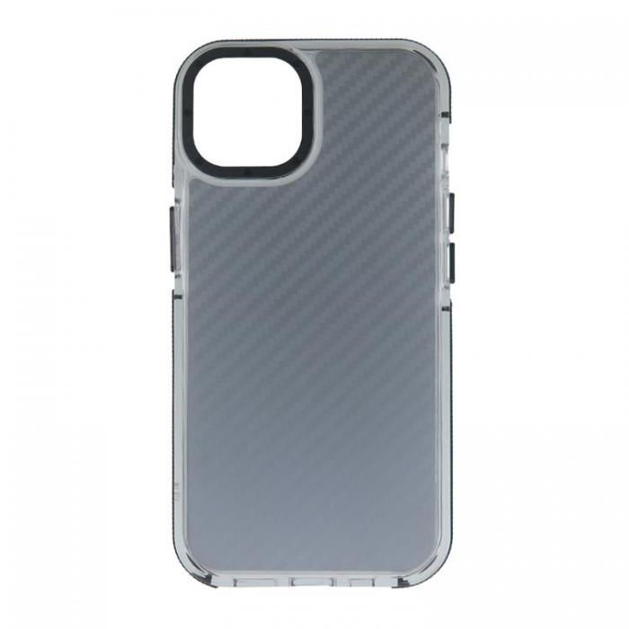 A-One Brand - iPhone 15 Pro Mobilskal Acrylic Carbon - Svart