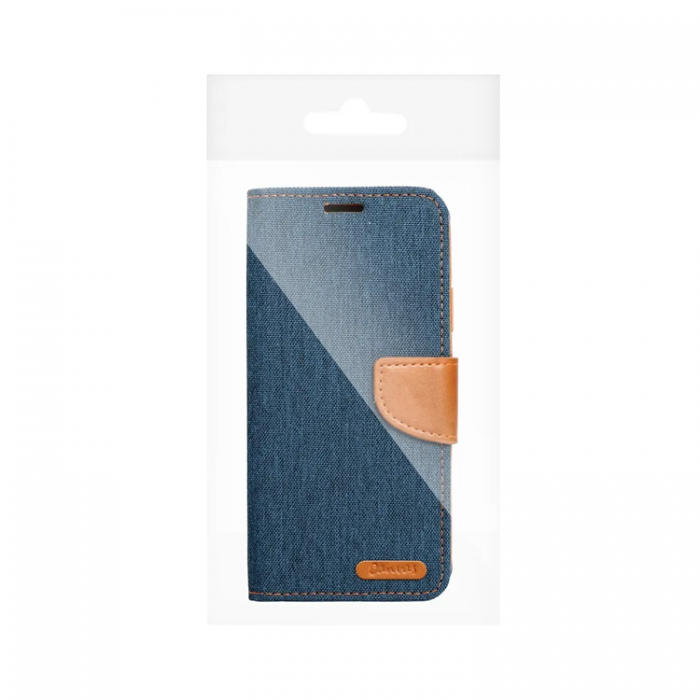 A-One Brand - iPhone 16 Plnboksfodral Canvas - Marinbl