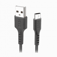 SBS - SBS USB-A - Micro-USB Kabel 2m - Svart