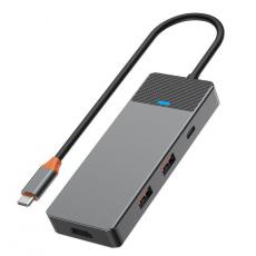 WIWU - WiWU HUB A721HD USB3.1x2+PD(100W)+USB-C(3.1)+ SD/TF(3.0)+HDMI (4K60HZ)