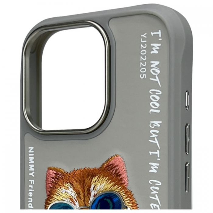 NIMMY - Nimmy iPhone 16 Pro Mobilskal Glasses Cool Cat - Gr