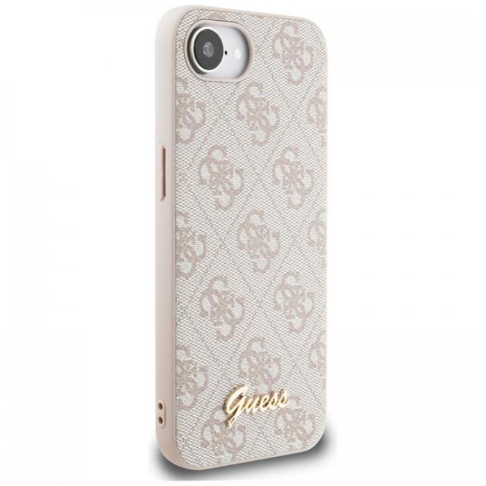 Guess - Guess iPhone 16e Mobilskal MagSafe 4G Script Logo - Rosa