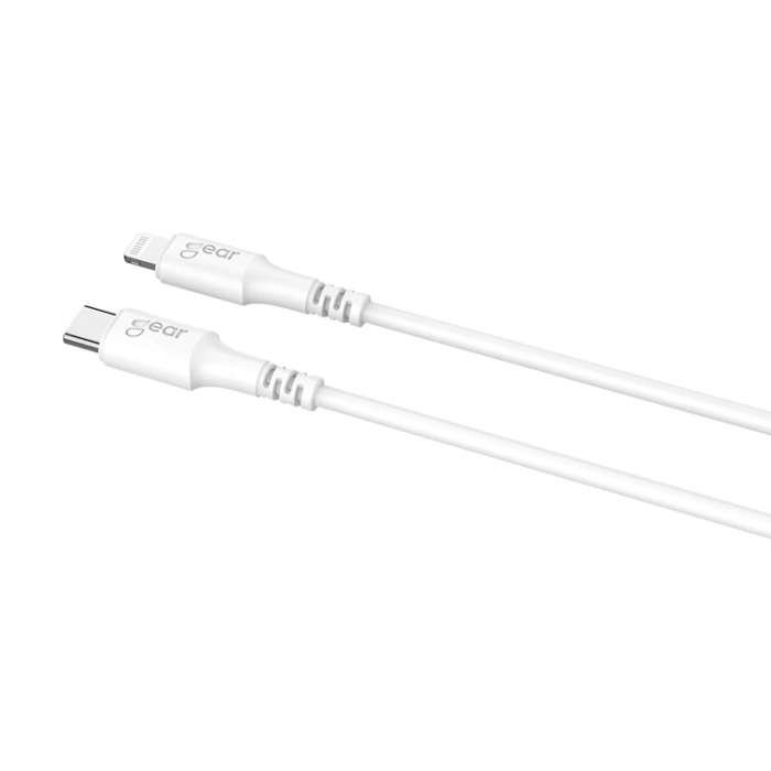 GEAR - GEAR LaddUSB-C till Lightning kabel 1m Vit MFI C94