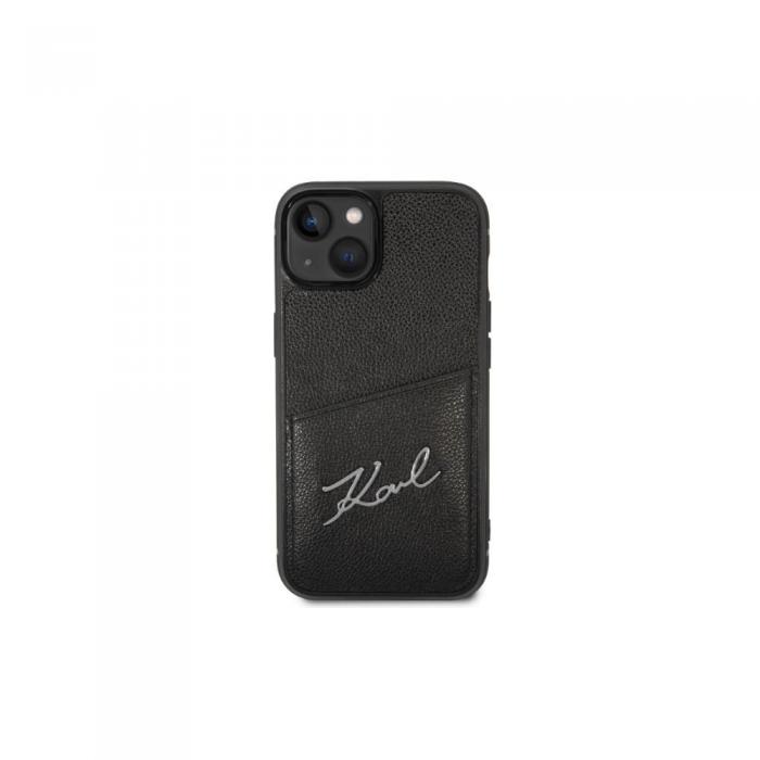 KARL LAGERFELD - Karl Lagerfeld iPhone 14 Plus fodral med korthllare - Svart