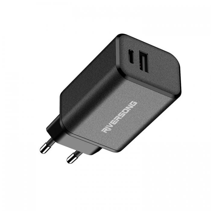 Riversong - Riversong Vggladdare USB Till USB-C 65W PowerKub G65 - Svart