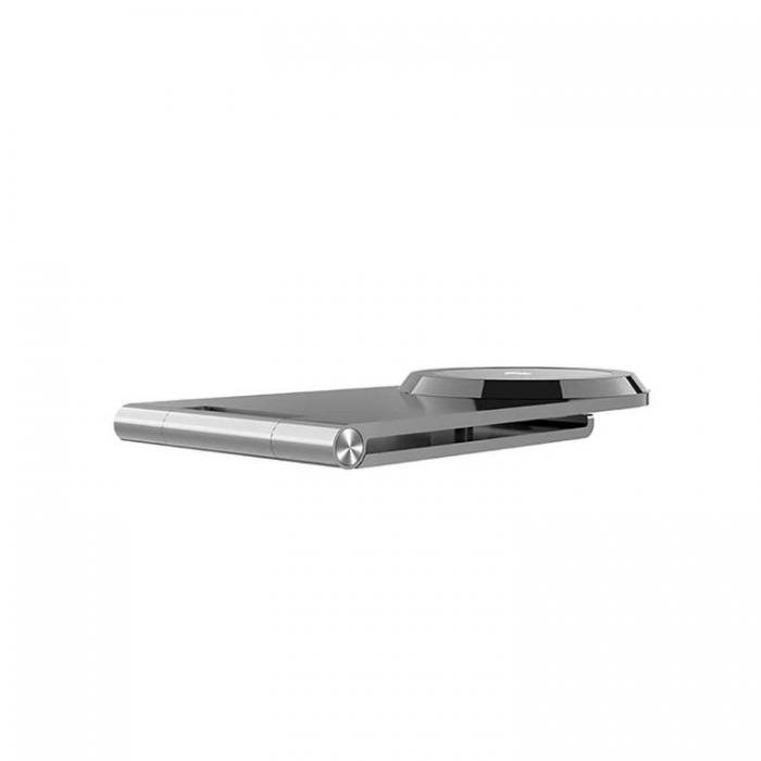 Forcell - Forcell QI2 15W MagSafe Trdls Laddare Flip - Silver