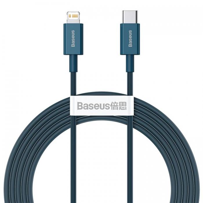 BASEUS - Baseus USB-C till Lightning kabel 20W 2m Superior PD - Bl