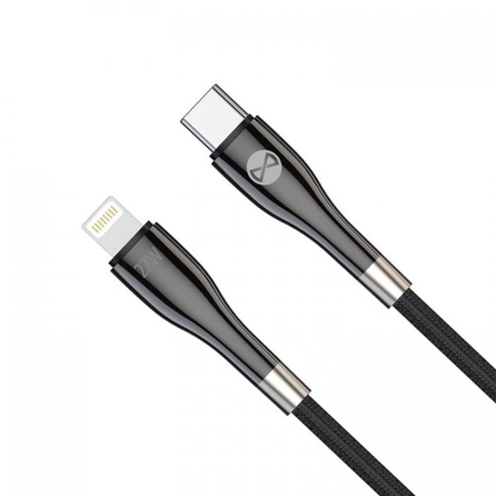 Forever - Forever USB-C till Lightning kabel 27W 1m Sleek - Svart