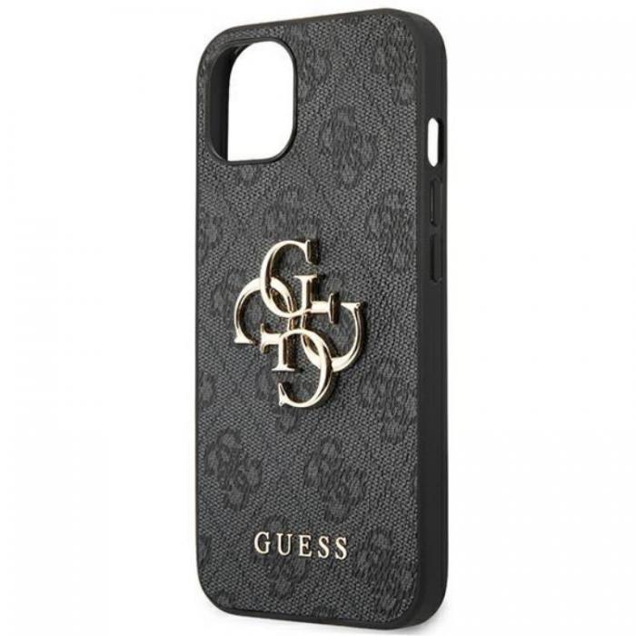 Guess - GUESS iPhone 14 Skal 4G Big Metal Logo - Gr