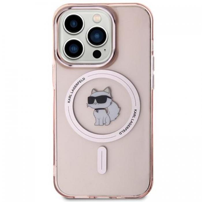 KARL LAGERFELD - KARL LAGERFELD iPhone 15 Pro Max Mobilskal Magsafe IML - Rosa