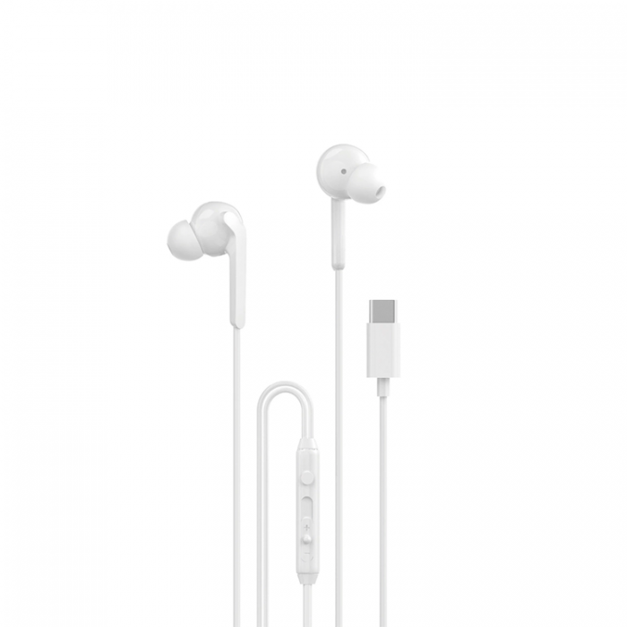 Dudao - Dudao In-Ear Hrlurar USB-C 1.2m X3C Plus - Vit