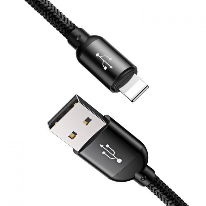 BASEUS - Baseus 3in1 USB-A till USB-C, Lightning, microUSB kabel 3.5A 0.3m