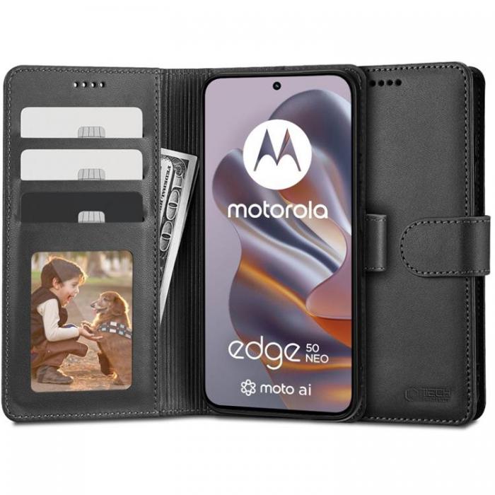 Tech-Protect - Tech-Protect Motorola Edge 50 Neo Plnboksfodal - Svart