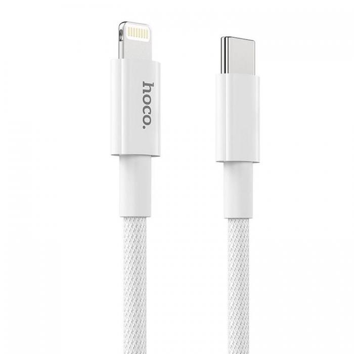 Hoco - Hoco PD USB-C till Lightning kabel 20W 1m - Vit