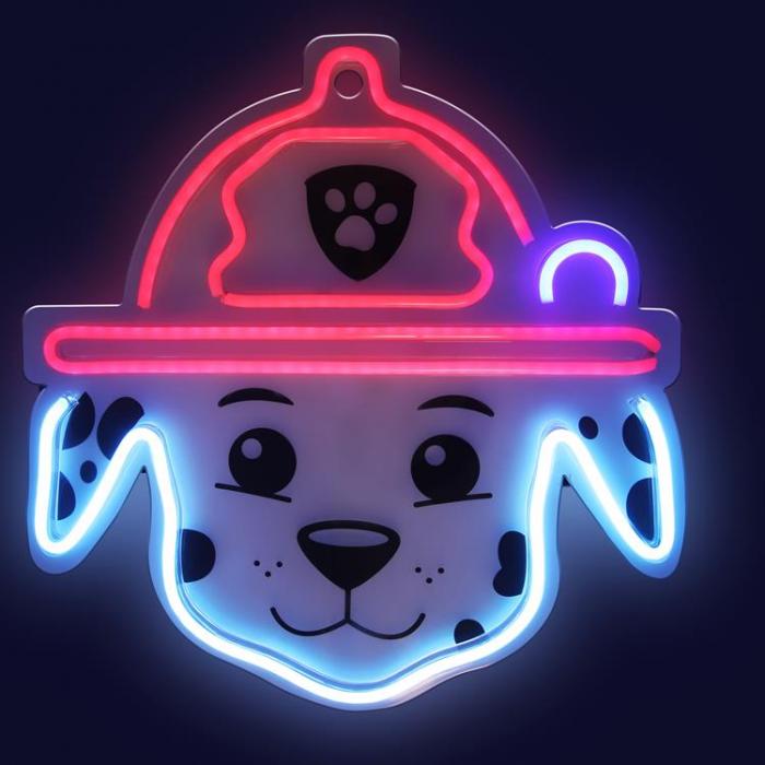 PAW PATROL - Paw Patrol LED Neon Light MARSHALL Plexiglass Hngande